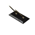 Blank Double Pen Stand (Jet Black)